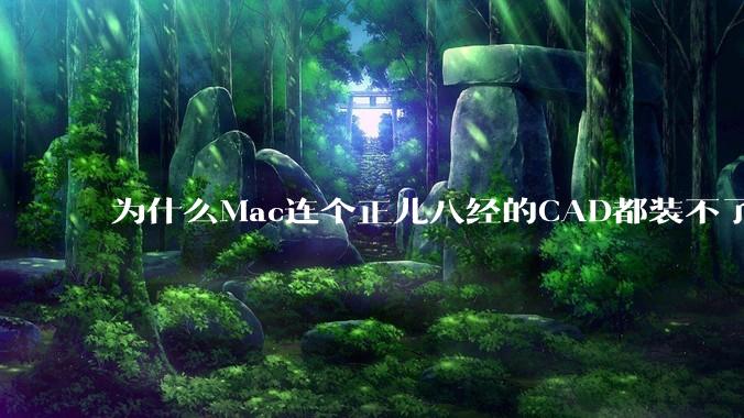 为什么Mac连个正儿八经的CAD都装不了还敢打着生产力的旗号？