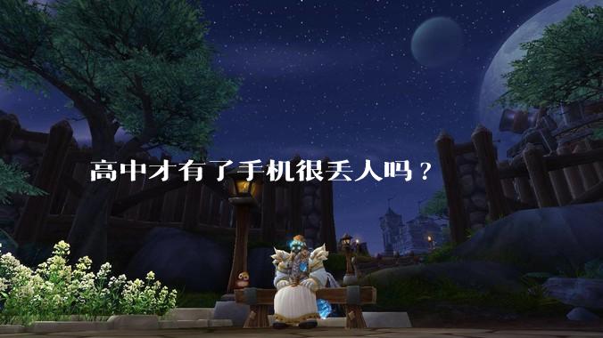 高中才有了手机很丢人吗?