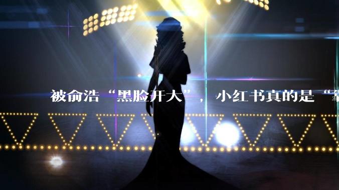 被俞浩“黑脸开大”，小红书真的是“靠作恶赚钱”吗？_算法_平台_信息