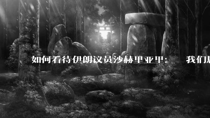 如何看待伊朗议员沙赫里亚里：  我们恳求最高领袖批准使用核武器？