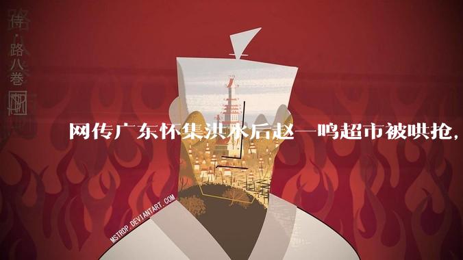 网传广东怀集洪水后赵一鸣超市被哄抢，县***回应相关单位正在核实，若属实哄抢者该承担哪些法律责任？