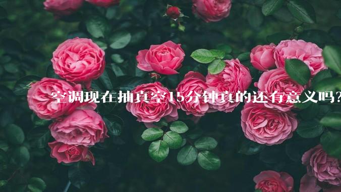 空调现在抽真空15分钟真的还有意义吗？