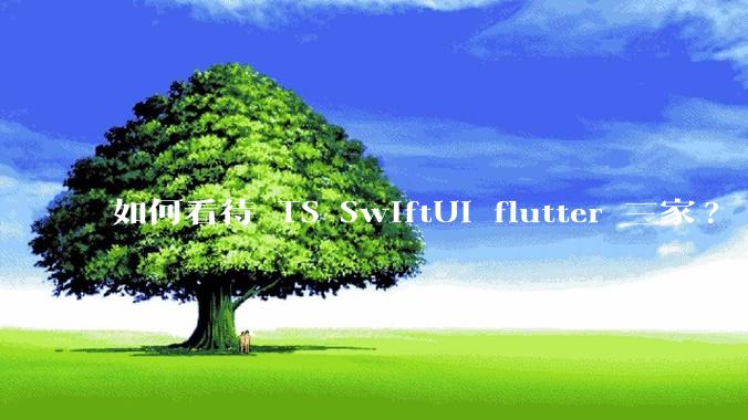 如何看待 TS SwiftUI flutter 三家?