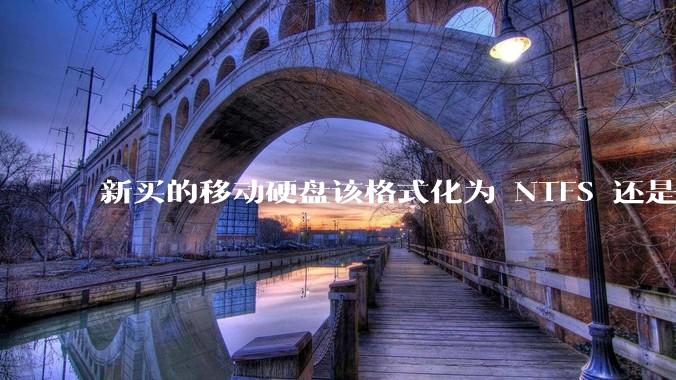 新买的移动硬盘该格式化为 NTFS 还是 exFAT？