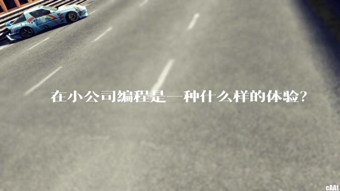 在小公司编程是一种什么样的体验？