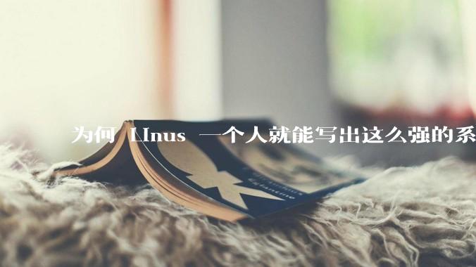 为何 Linus 一个人就能写出这么强的系统，中国却做不出来？