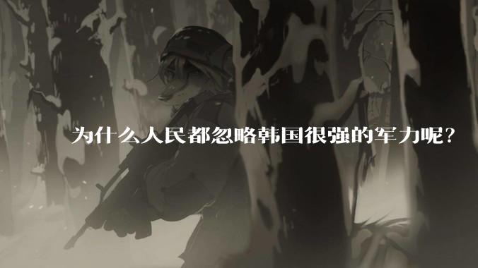 为什么人民都忽略韩国很强的军力呢？